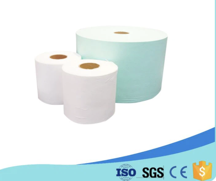 SMMS hidrofób nem szőtt szövet lábbilincs alapanyaga S Cut babapelenka számára